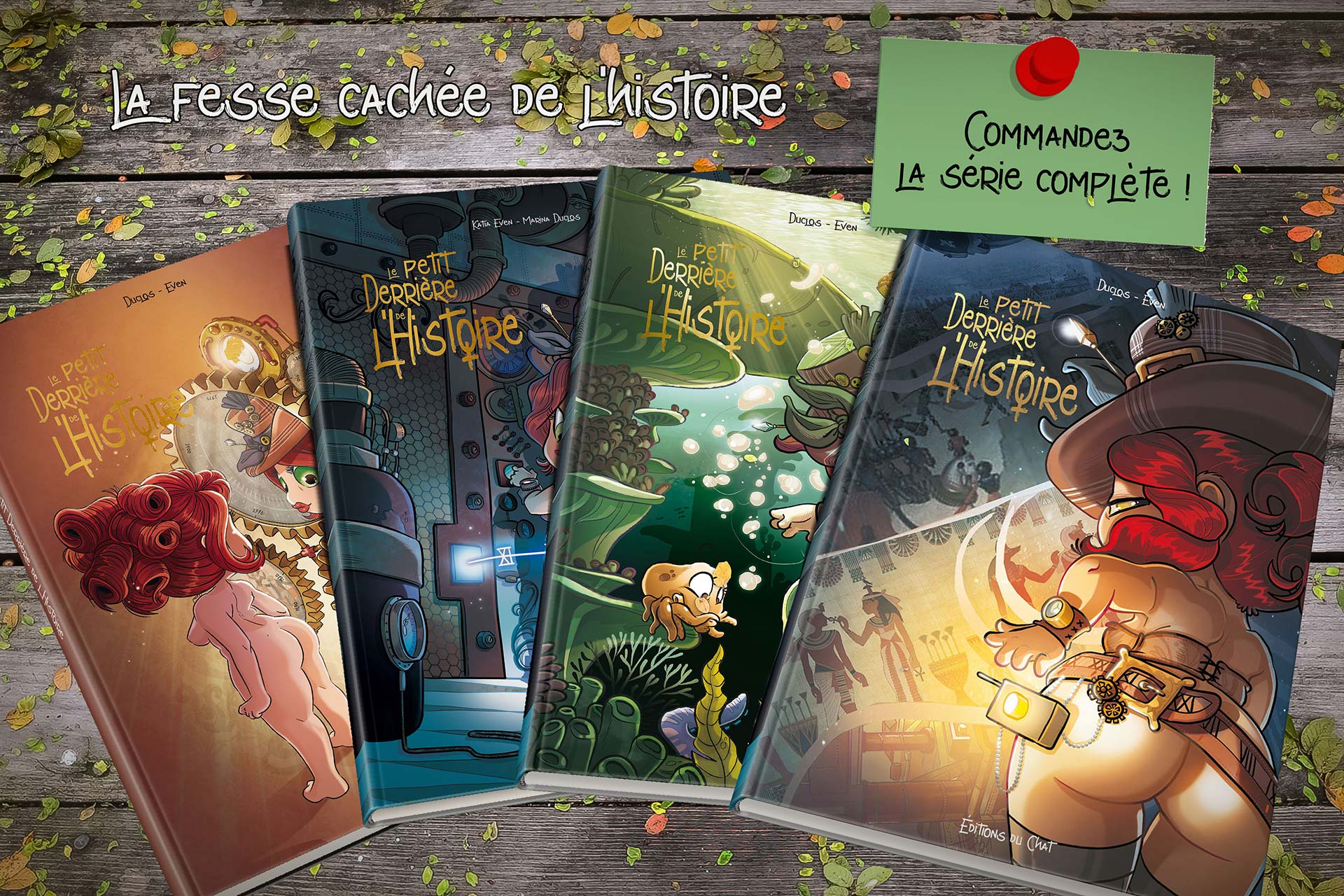 4 tomes du petit derrière de l'histoire - Katia Even